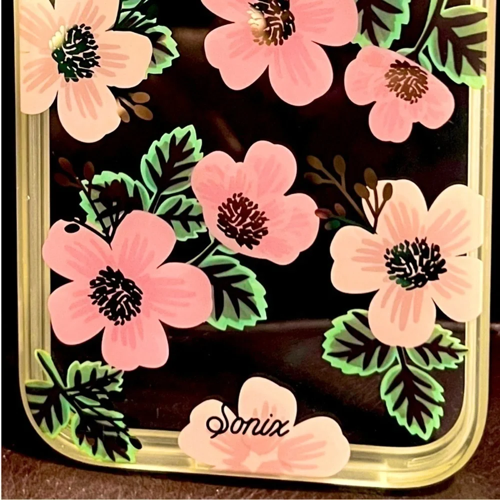 SONIX Clear Floral iPhone 12 Pro Max Case with Metallic accents